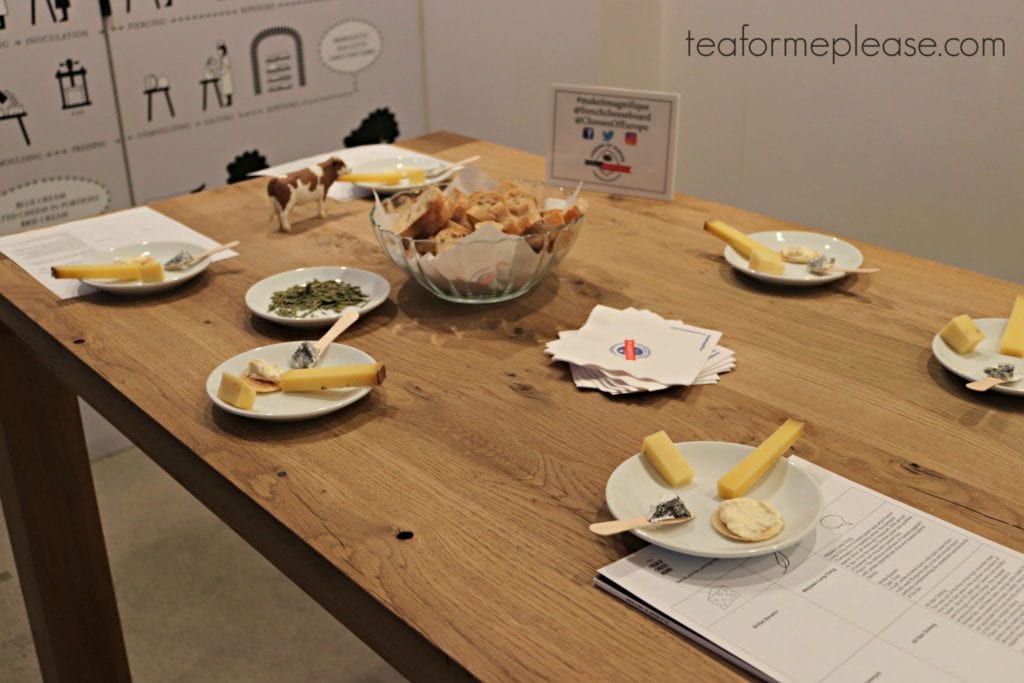 cheese plates on a table