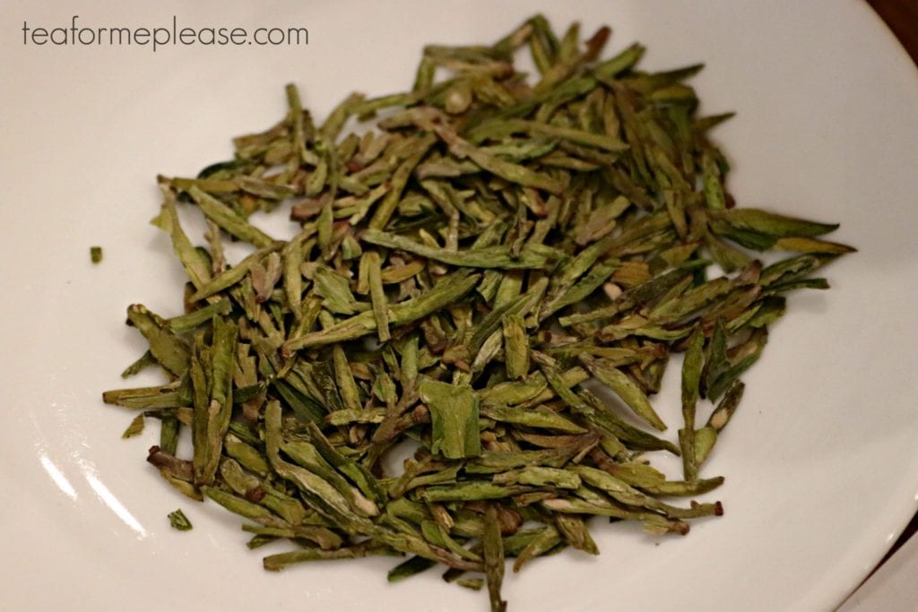 Dragonwell tea leaves