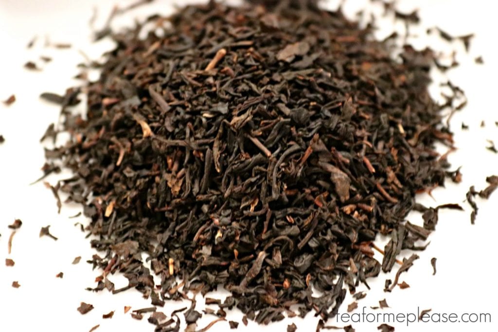 Black tea leaves