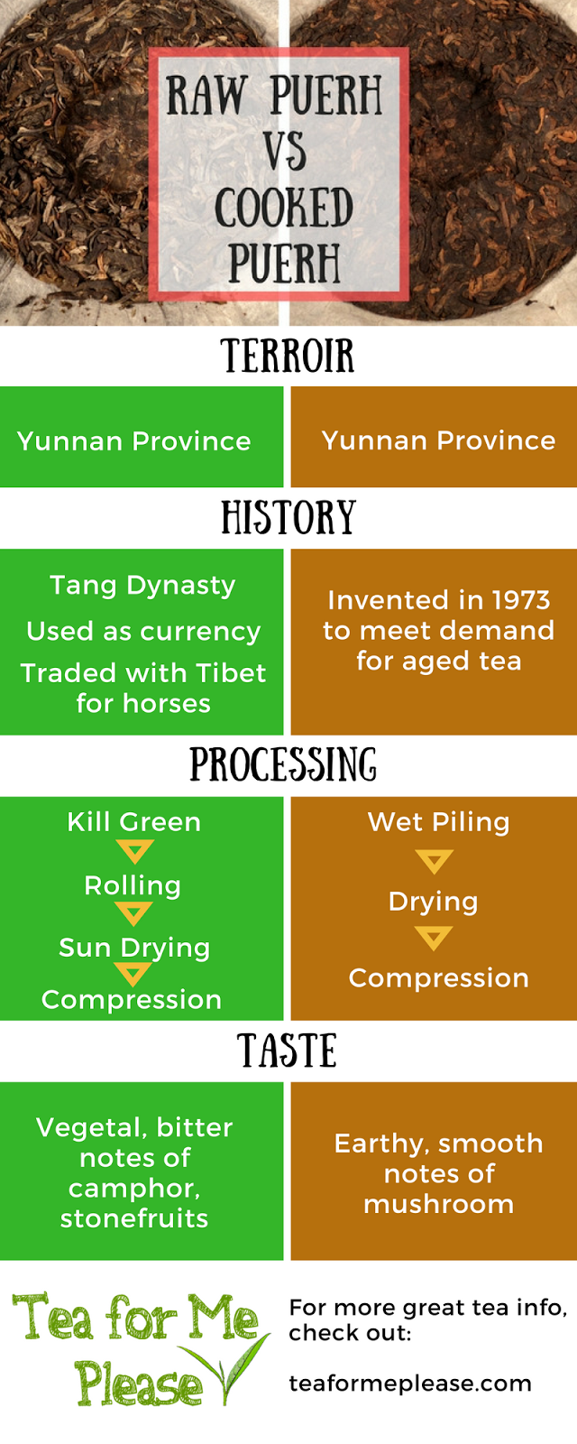 Raw Puerh vs Cooked Puerh 1