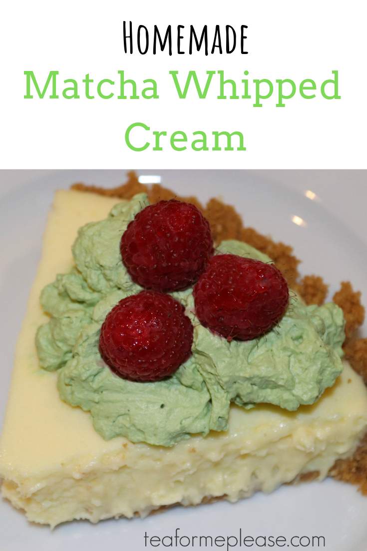 Homemade Matcha Whipped Cream