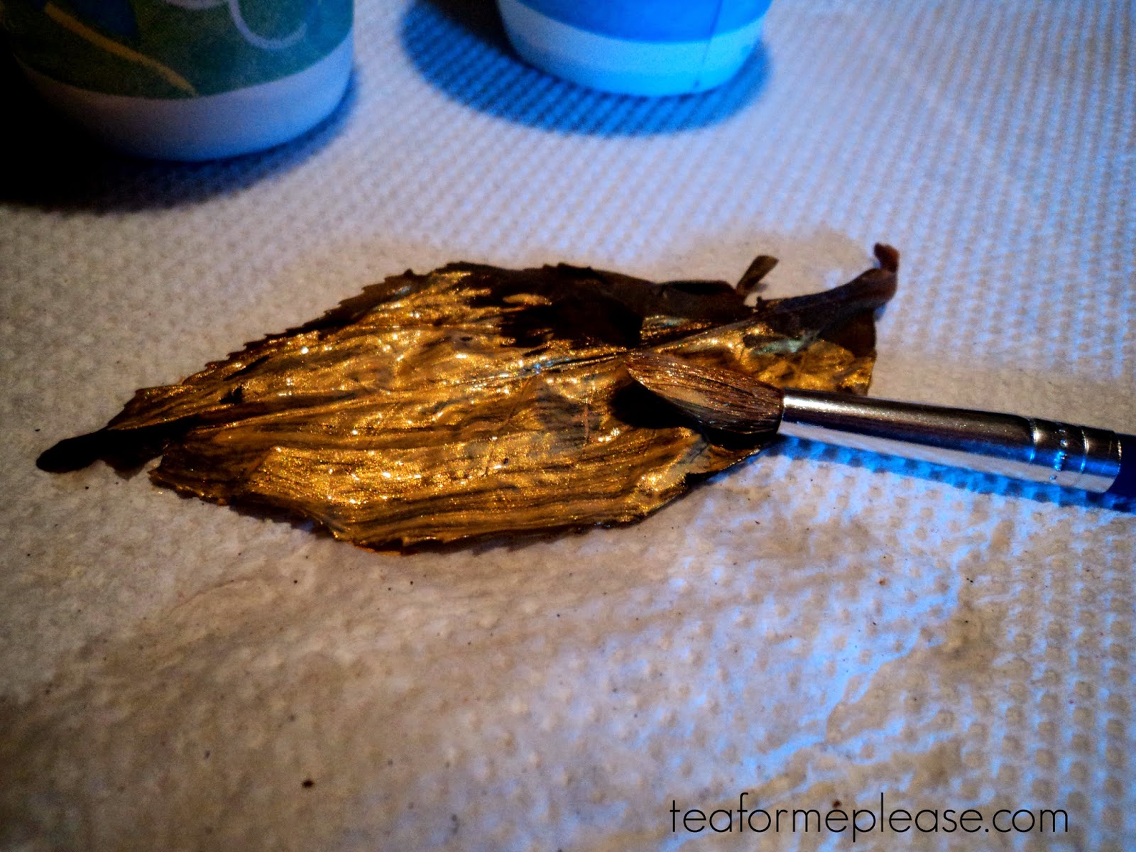 Tea DIY: Leaf Print Tote Bag 3