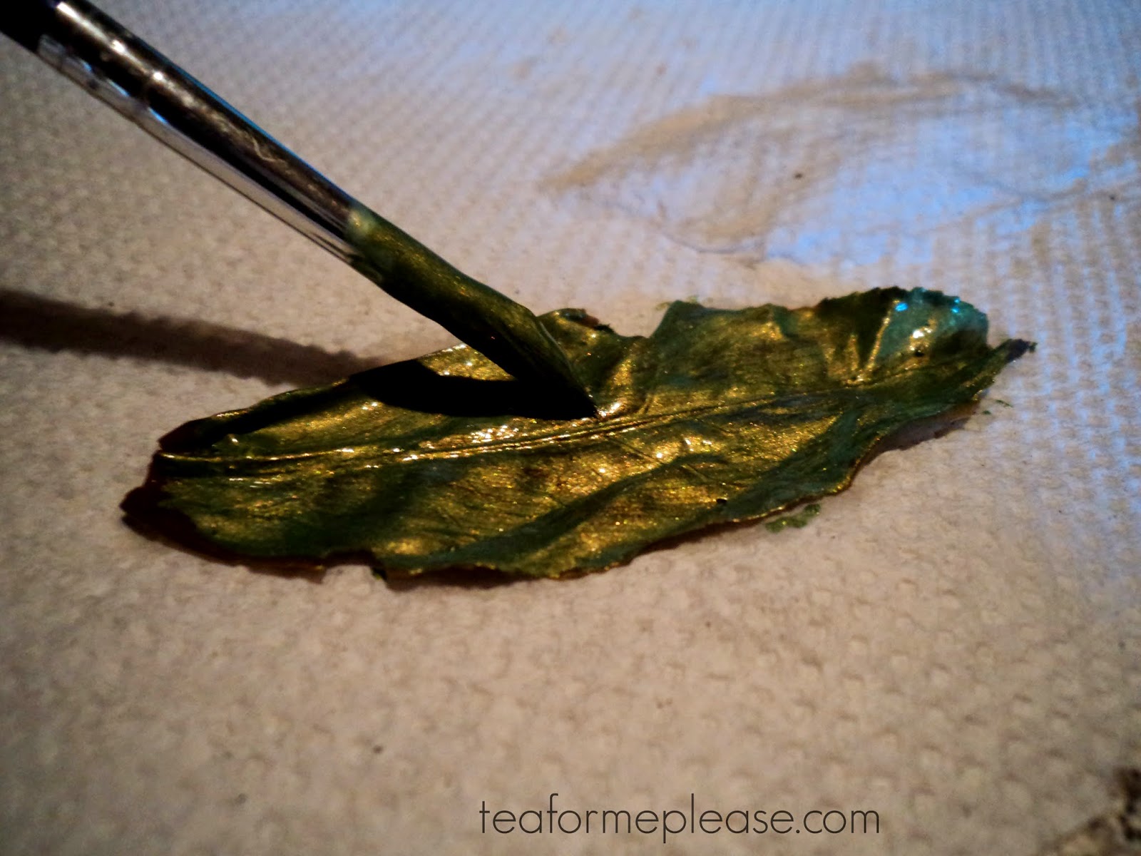 Tea DIY: Leaf Print Tote Bag 2
