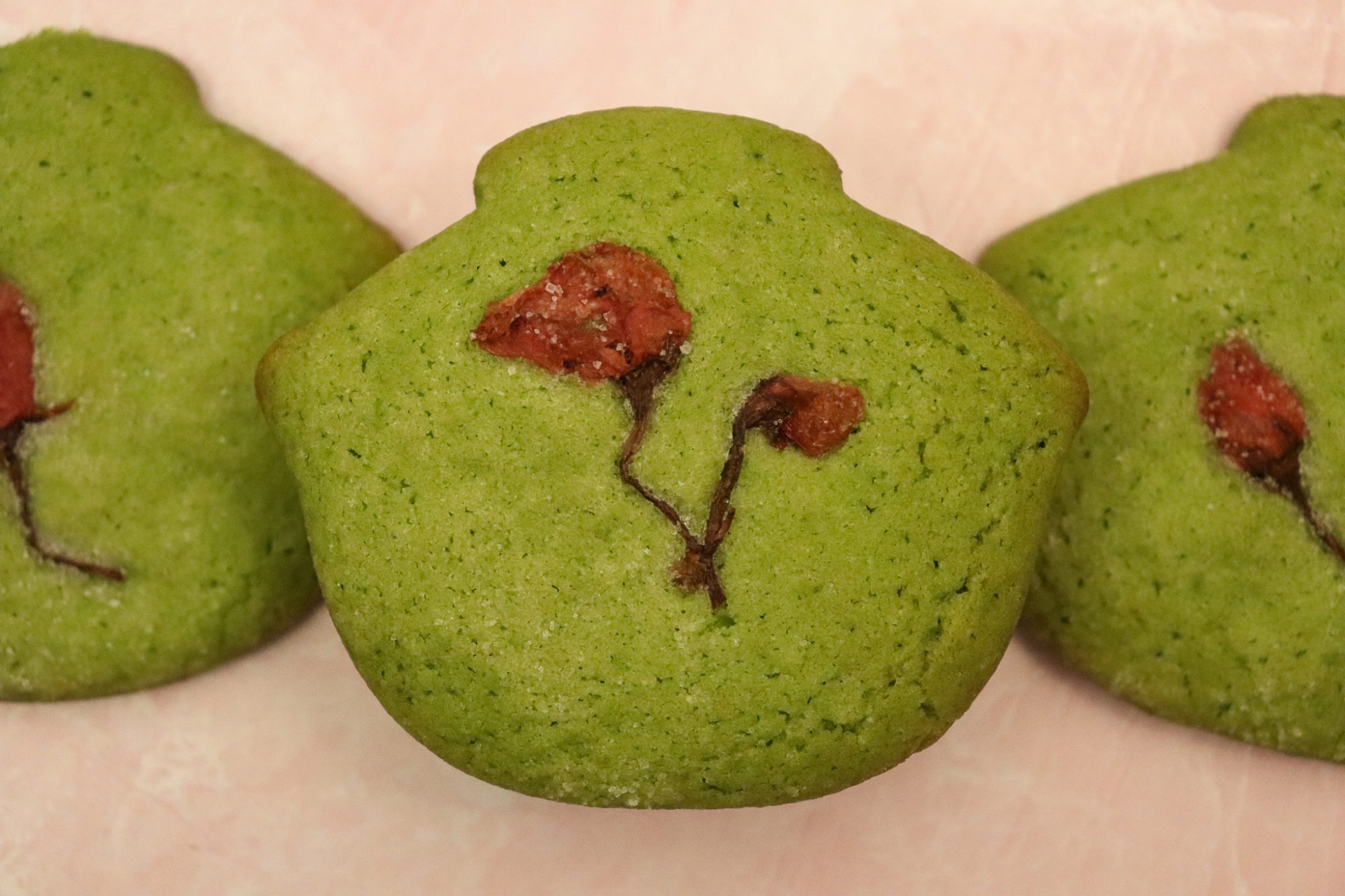 Matcha Sakura Sugar Cookies