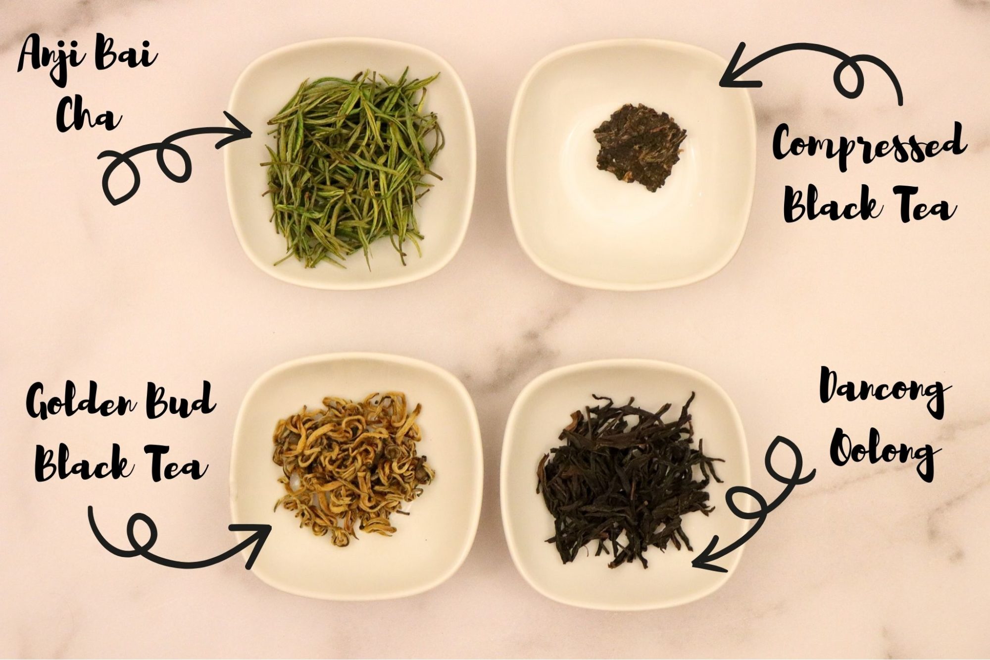 Weigh Your Tea Leaves - Anji Bai Cha, Compressed Black Tea, Golden Bud Black Tea, Dancong Oolong