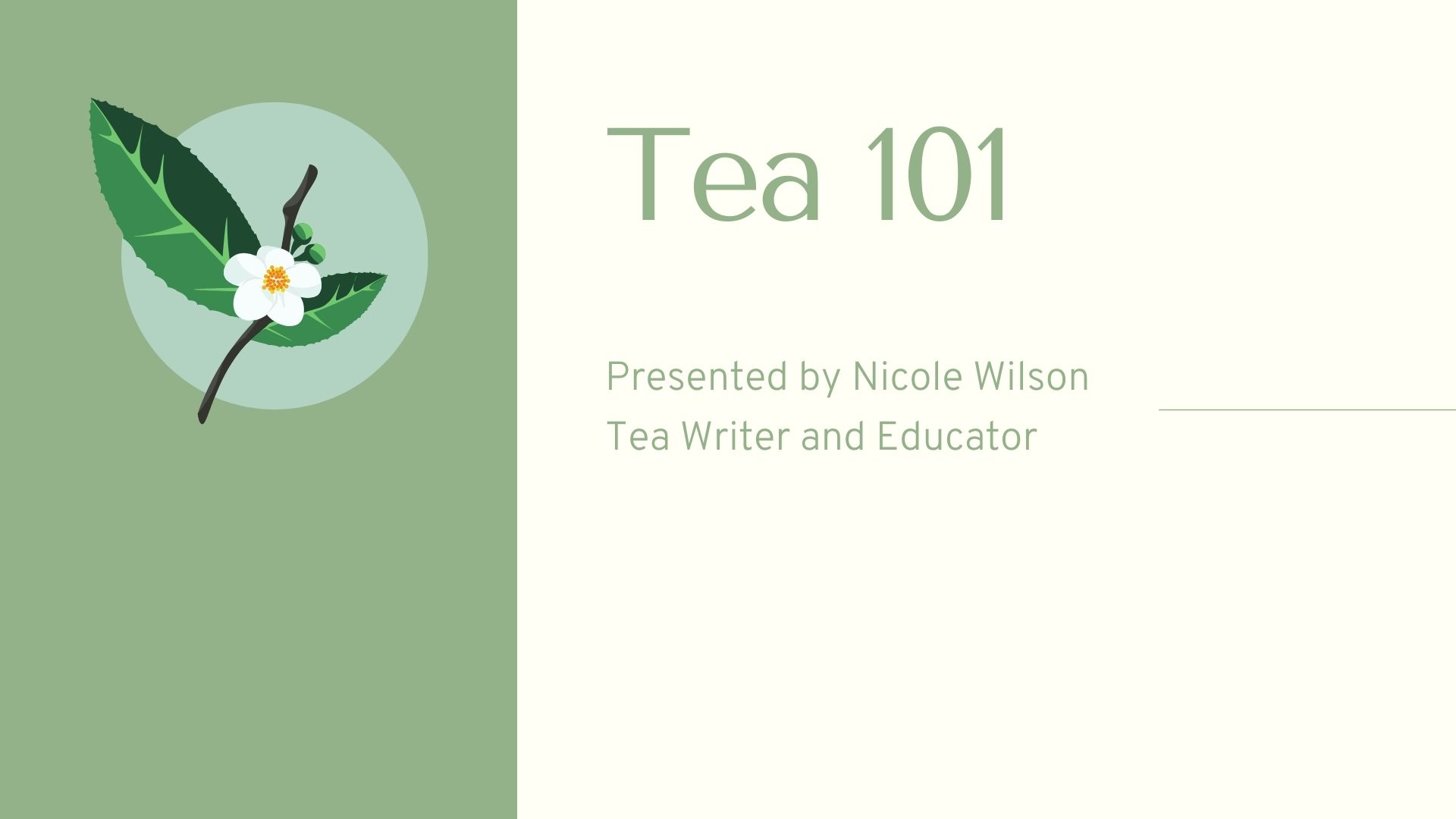 Tea 101 - Being Tea Teacher Training