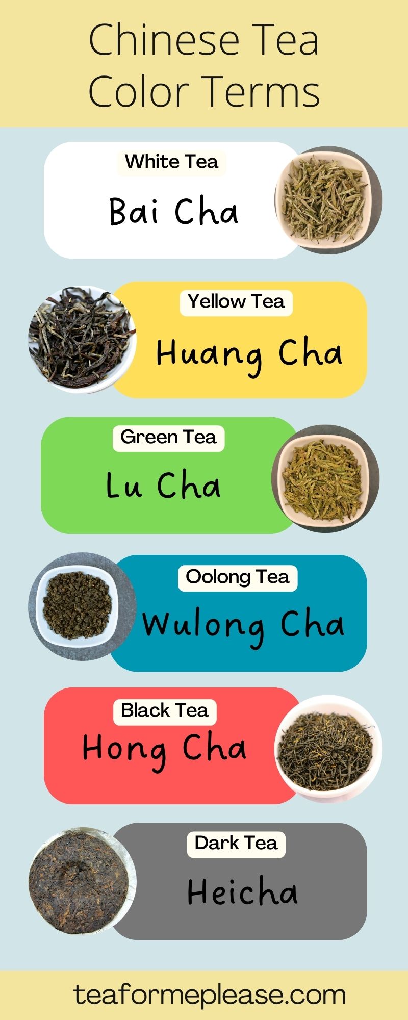 Chinese Tea Color Terms Infographic