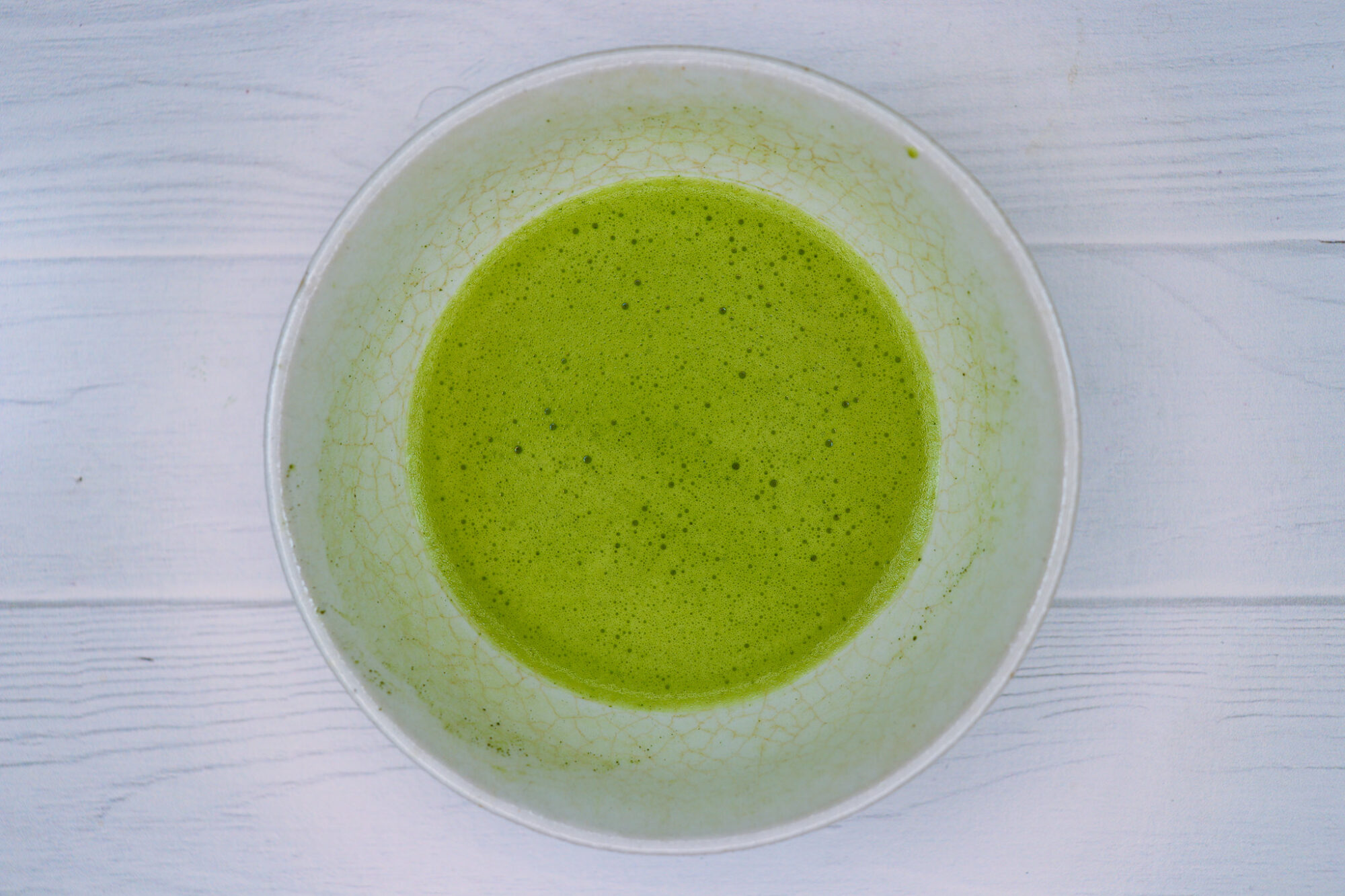 Yunomi Kuma Tea Garden FK039: Yame Oboro Matcha - frothed tea