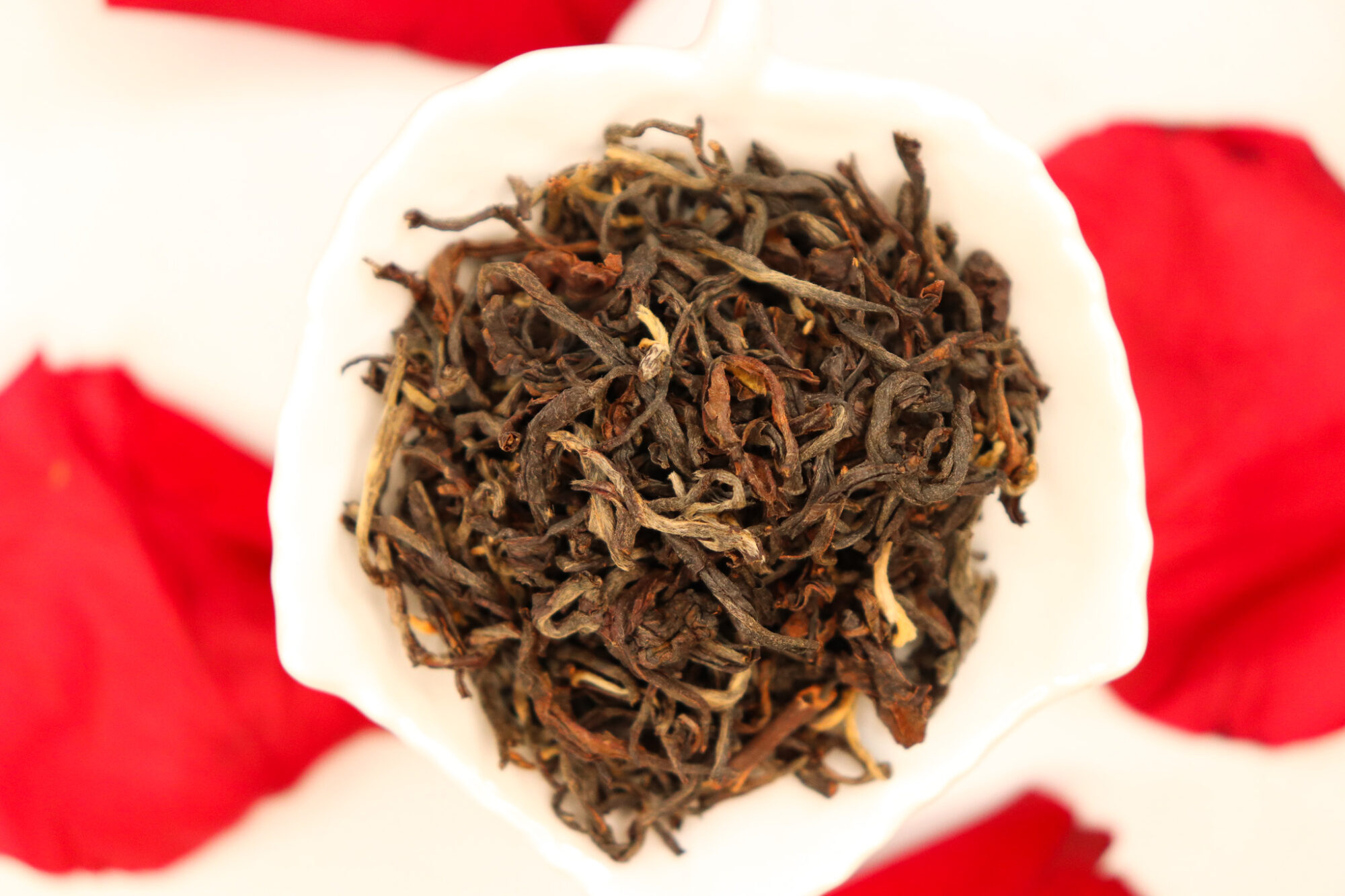 Nepal Tea Collective Rose Label Reserve - closeup of tea leaves