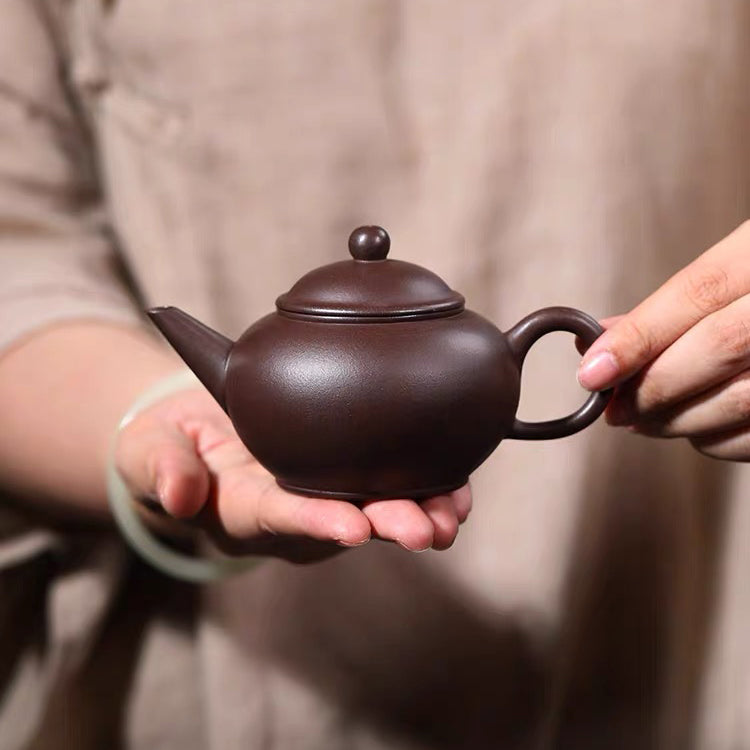 Shuiping Yixing Teapot, Zi Ni Purple Clay, Xu Xia 180ml | Teasenz