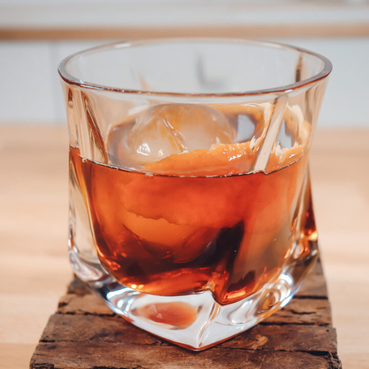 Smoked Peach Tea Old Fashioned